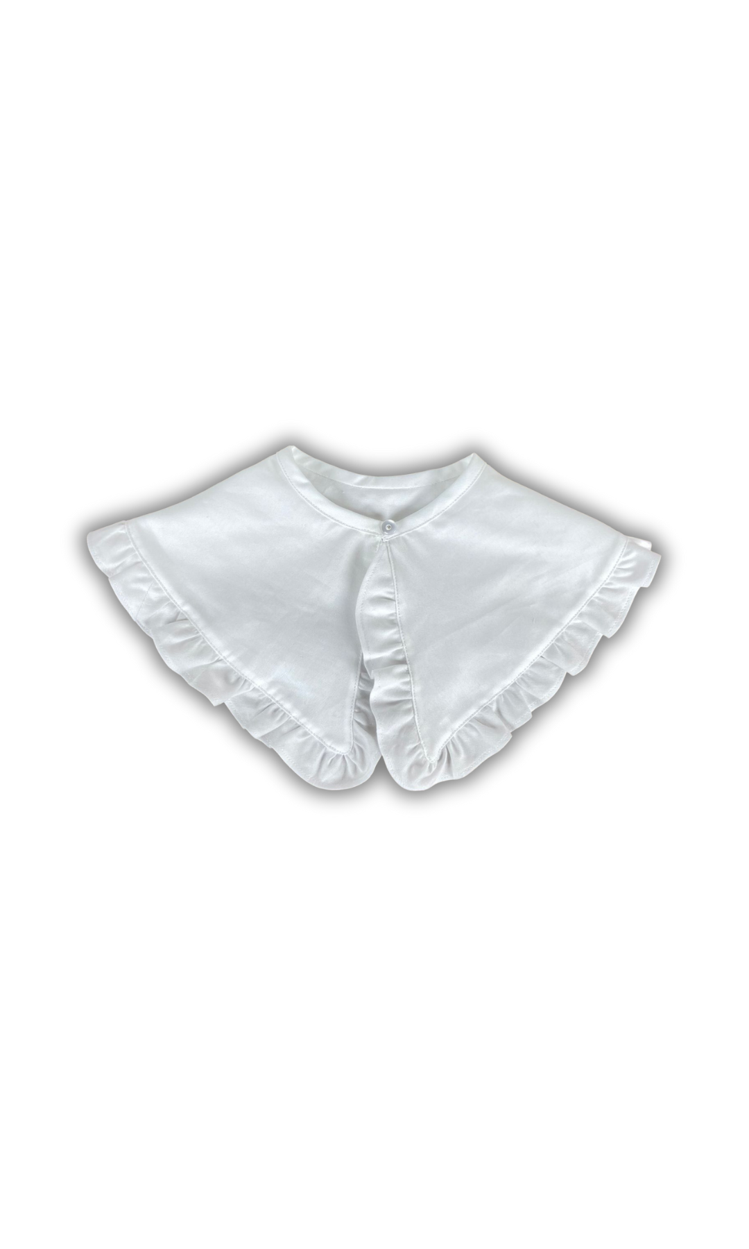 Vestido xadrez com folho no fundo e gola amovível