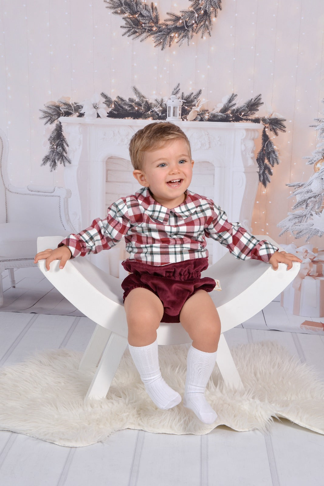 Camisa em tartan xadrez