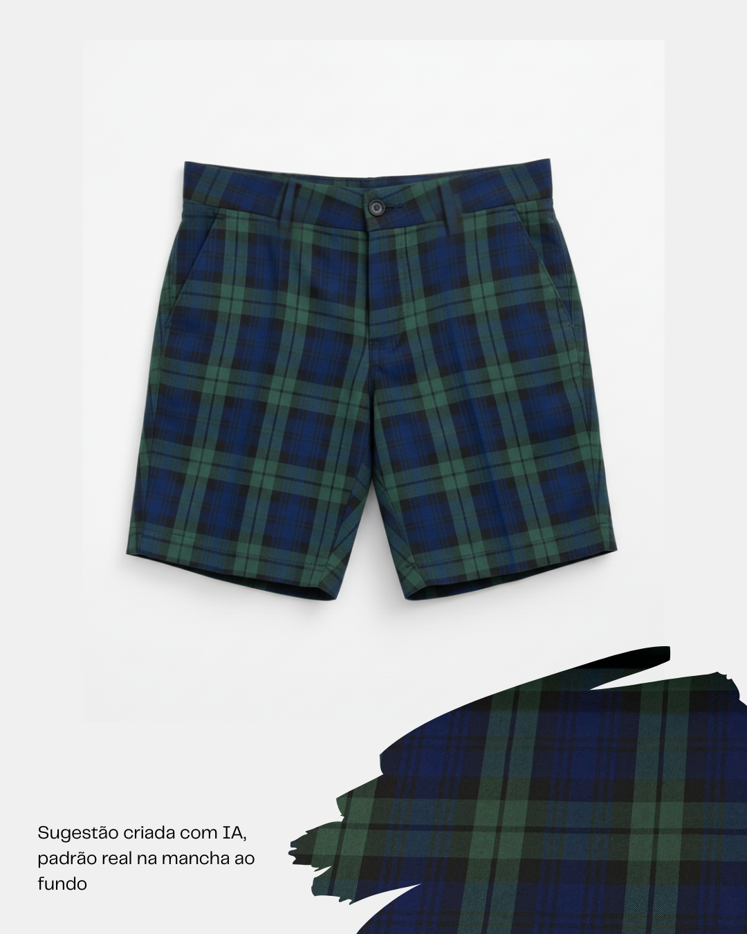 Calção em tartan