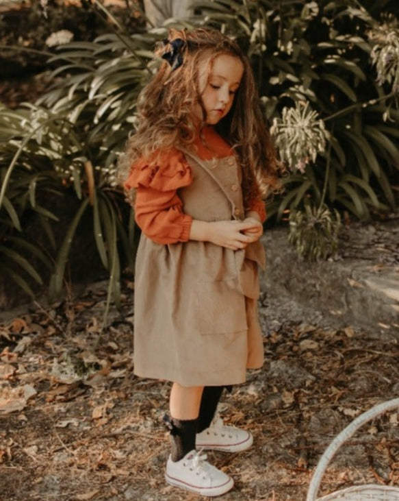 Vestido de menina em bombazine