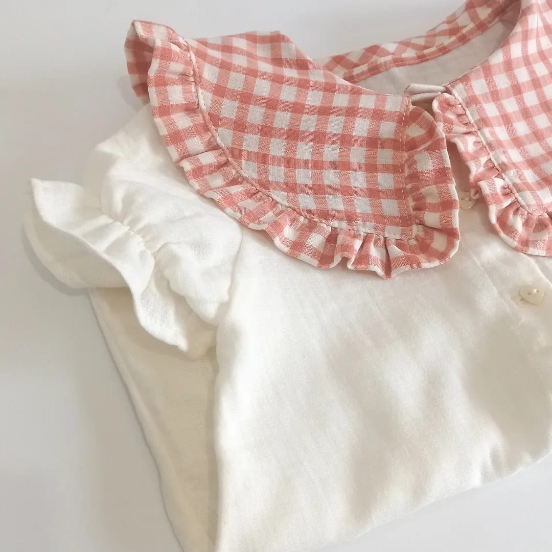 Blusa com manga curta de balão