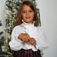 Blusa vitoriana em plumeti branco