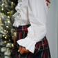 Blusa vitoriana em plumeti branco