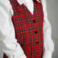 Colete Unissexo Em Tartan Escocês