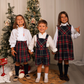 Vestido de tartan escocês sem mangas