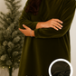 Vestido de veludo para adulto com manga comprida