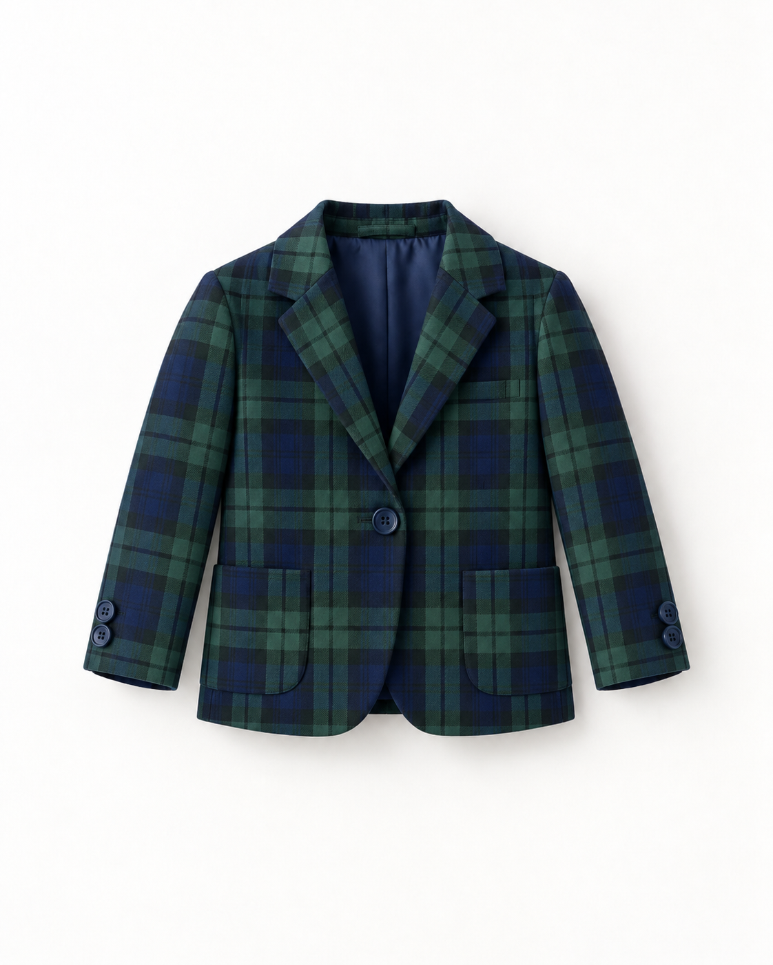 Blazer menino em tartan escocês