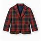 Blazer menino em tartan escocês