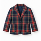Blazer menino em tartan escocês