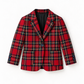 Blazer menino em tartan escocês