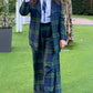 Blazer Em Tartan Escocês Para Mulher