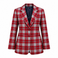 Blazer Em Tartan Escocês Para Mulher