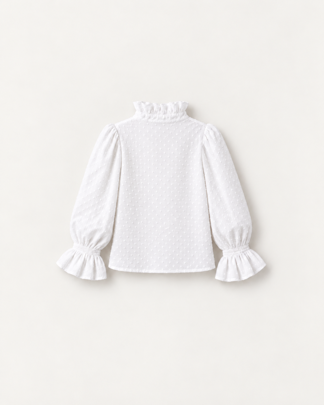 Blusa Vitoriana Em Plumeti Branco