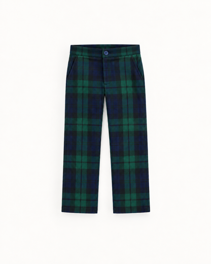 Calças De Menino Em Tartan Escocês