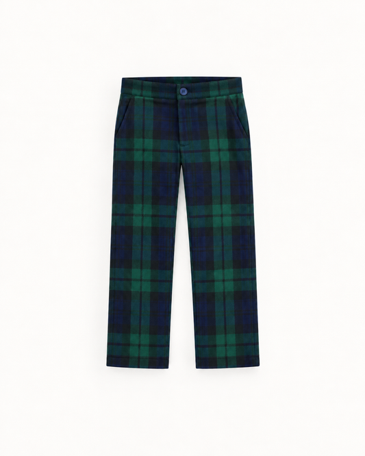 Calças De Menino Em Tartan Escocês