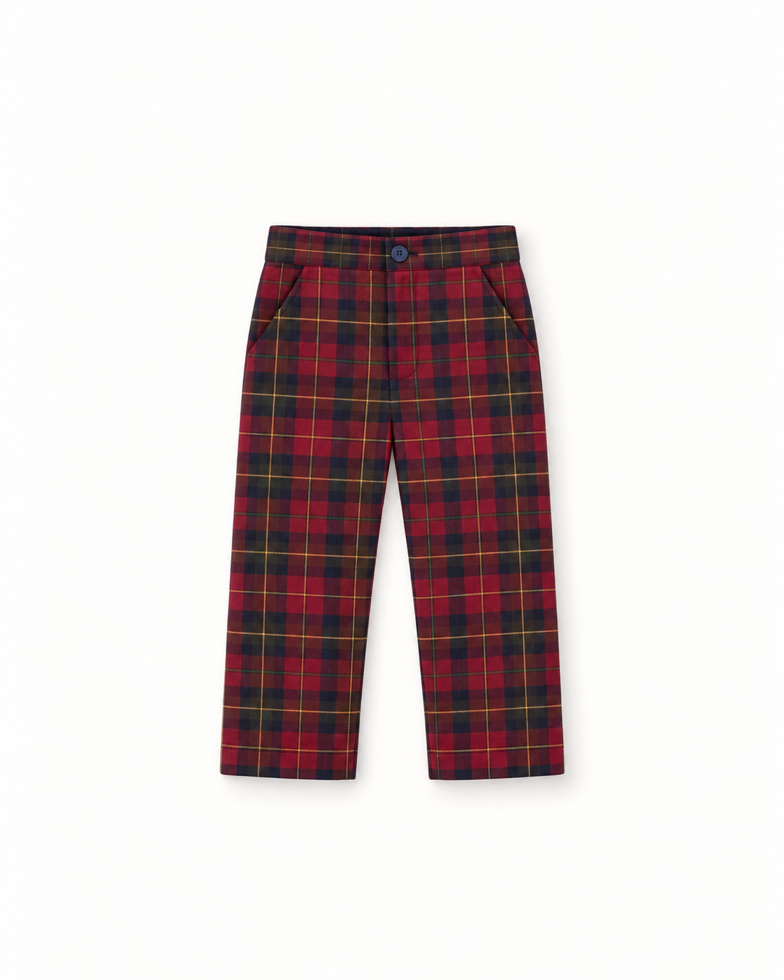 Calças De Menino Em Tartan Escocês