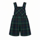 Calções De Tartan Escocês Com Alças e Peito Para Menino