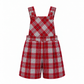 Calções De Tartan Escocês Com Alças e Peito Para Menino