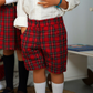 Calção Em Tartan Escocês Para Menino