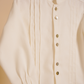 Camisa com frente e punhos trabalhados