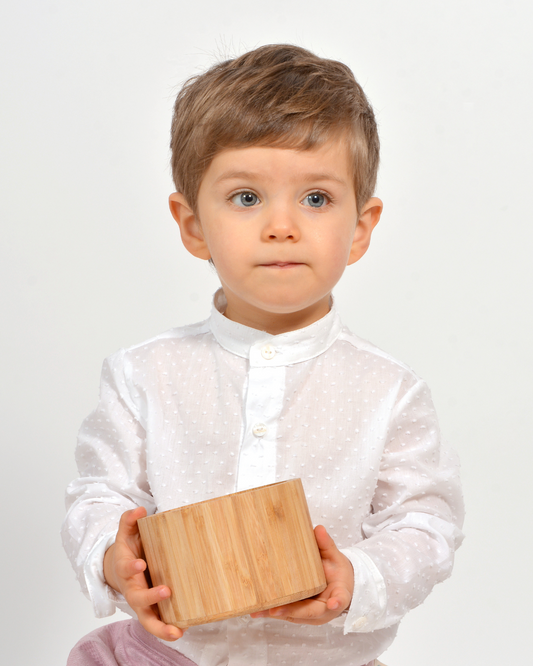 Camisa branca em plumeti