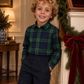 Camisa Em Tartan Escocês Azul E Verde