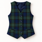 Colete Unissexo Em Tartan Escocês
