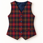 Colete Unissexo Em Tartan Escocês
