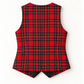 Colete Unissexo Em Tartan Escocês