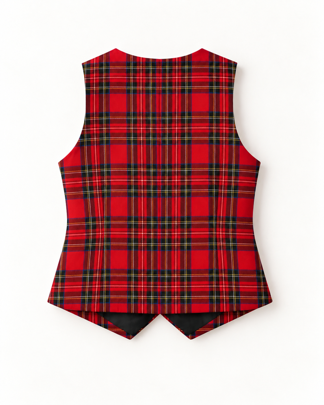 Colete Unissexo Em Tartan Escocês