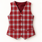 Colete Unissexo Em Tartan Escocês