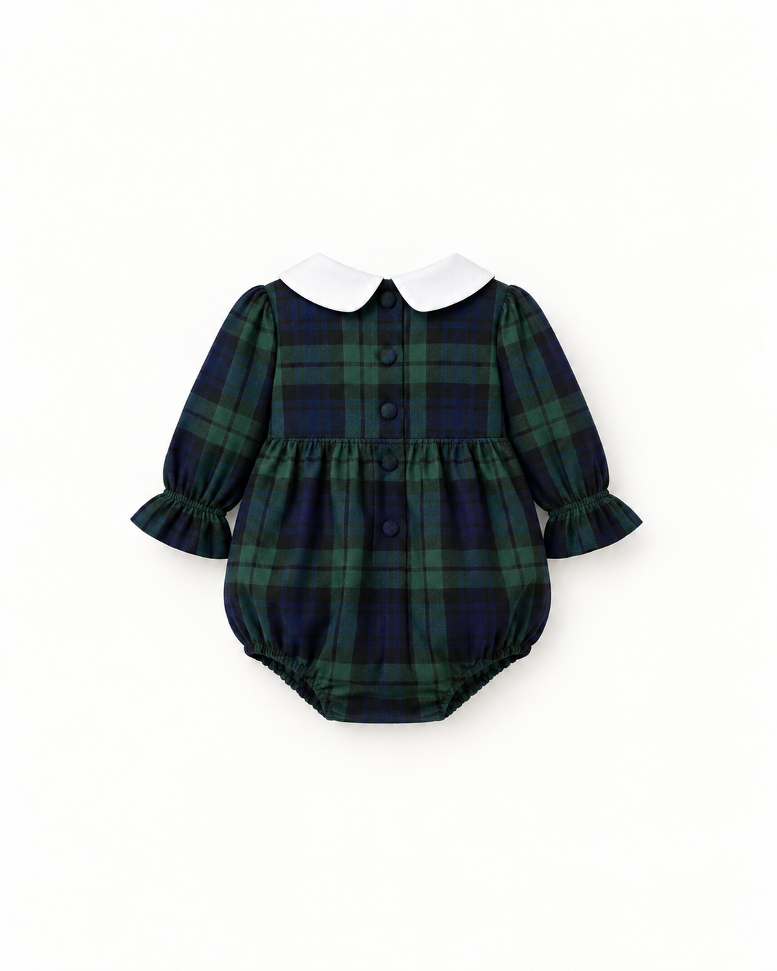 Fofo de Tartan Escocês Com Gola Branca