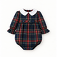 Fofo de Tartan Escocês Com Gola Branca