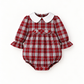 Fofo de Tartan Escocês Com Gola Branca