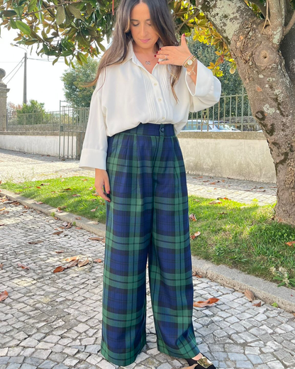 Pantalonas em tartan para adulto