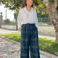 Pantalonas em tartan para adulto