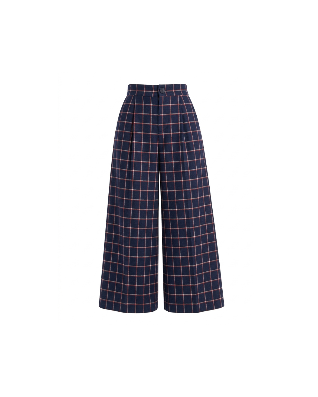 Pantalonas Em Vaiela Azul Marinho Com Riscas Brancas E Vermelhas Para Adulto