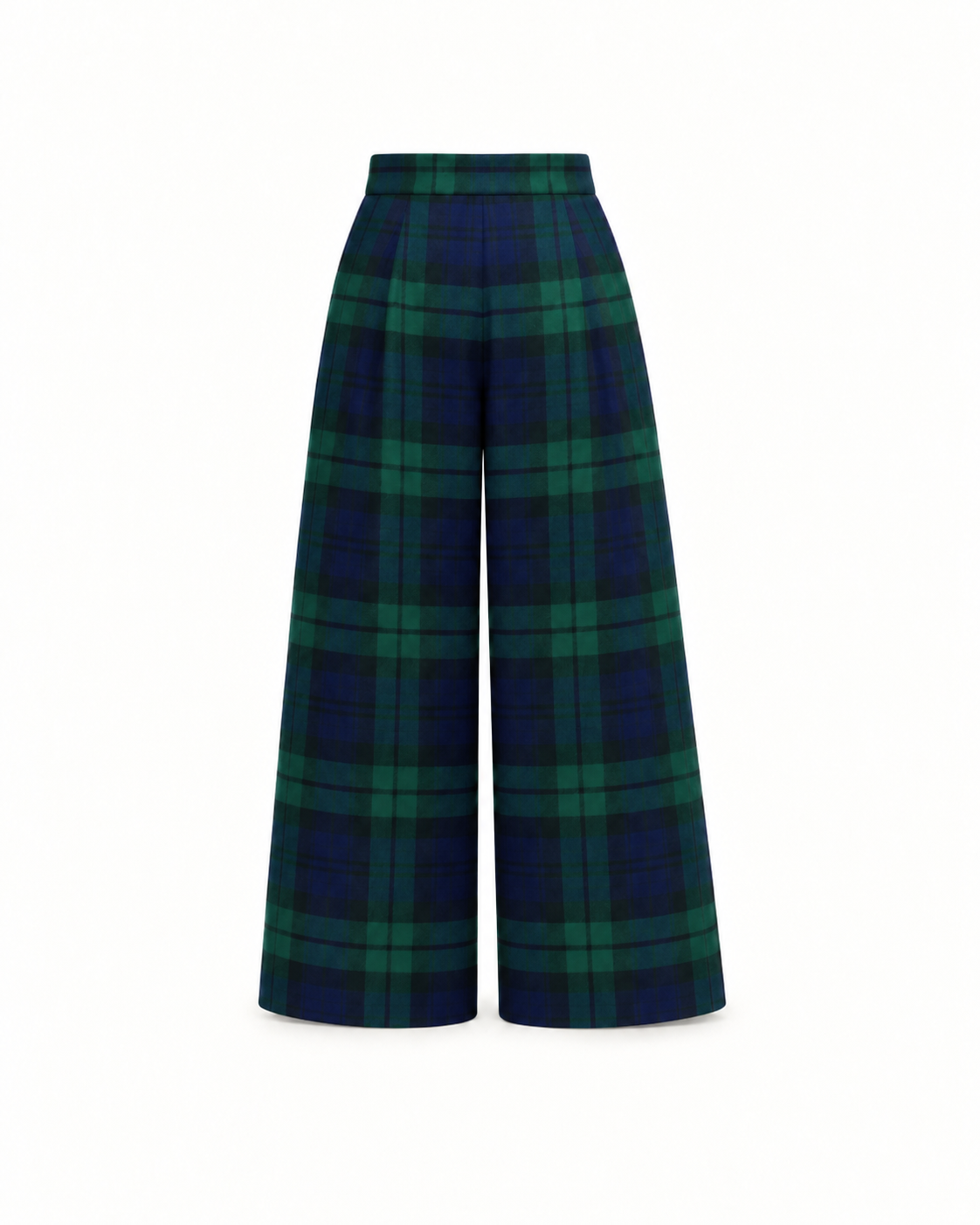 Calças Pantalonas Em Tartan Escocês Para Menina