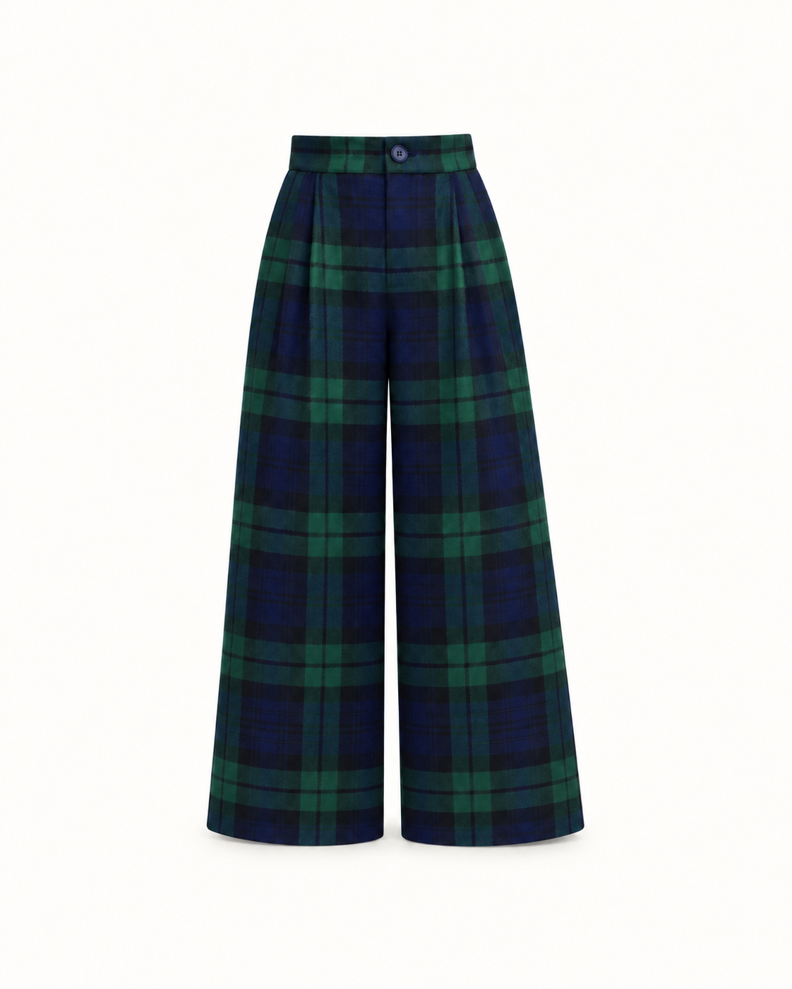 Calças Pantalonas Em Tartan Escocês Para Menina
