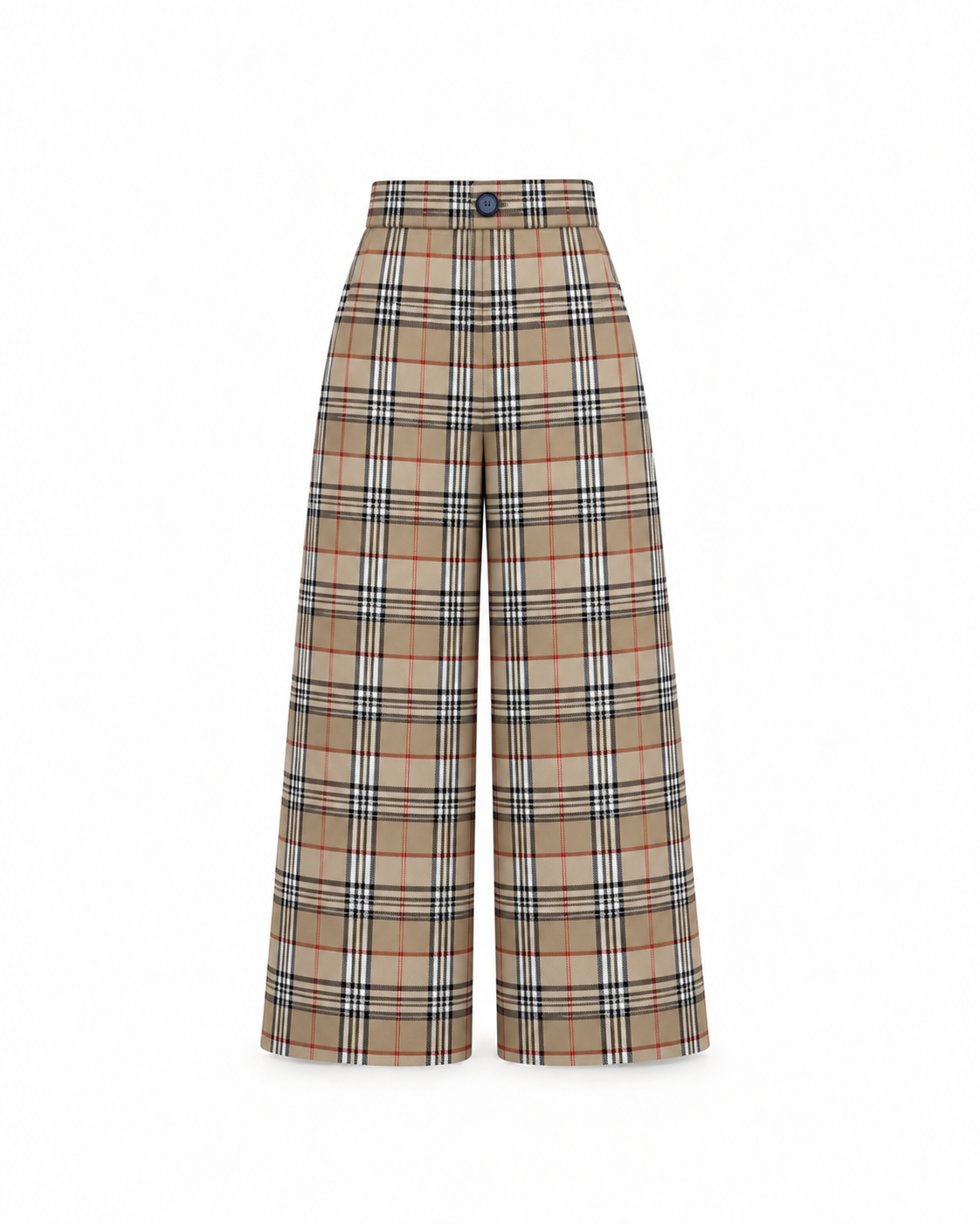 Calças Pantalonas Em Tartan Escocês Para Menina