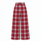 Calças Pantalonas Em Tartan Escocês Para Menina