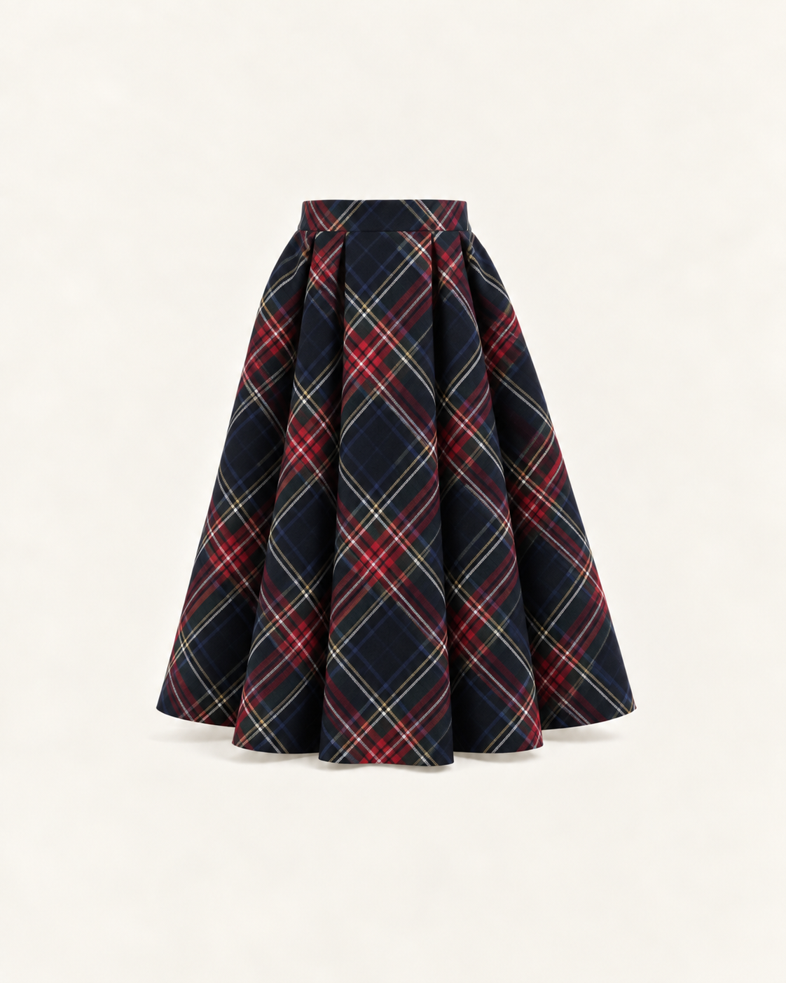 Saia Comprida Em Tartan Escocês Para Adulto