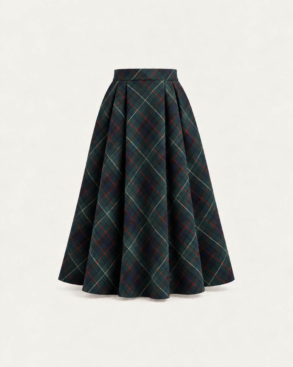 Saia Comprida Em Tartan Escocês Para Adulto