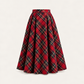 Saia Comprida Em Tartan Escocês Para Adulto