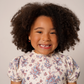 Vestido em linho florido
