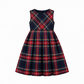 Vestido Em Tartan Escocês Sem Mangas Com Fecho Nas Costas