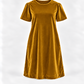 Vestido sencillo de terciopelo para adulto