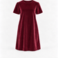 Vestido sencillo de terciopelo para adulto