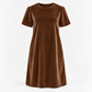 Vestido sencillo de terciopelo para adulto