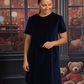 Vestido sencillo de terciopelo para adulto